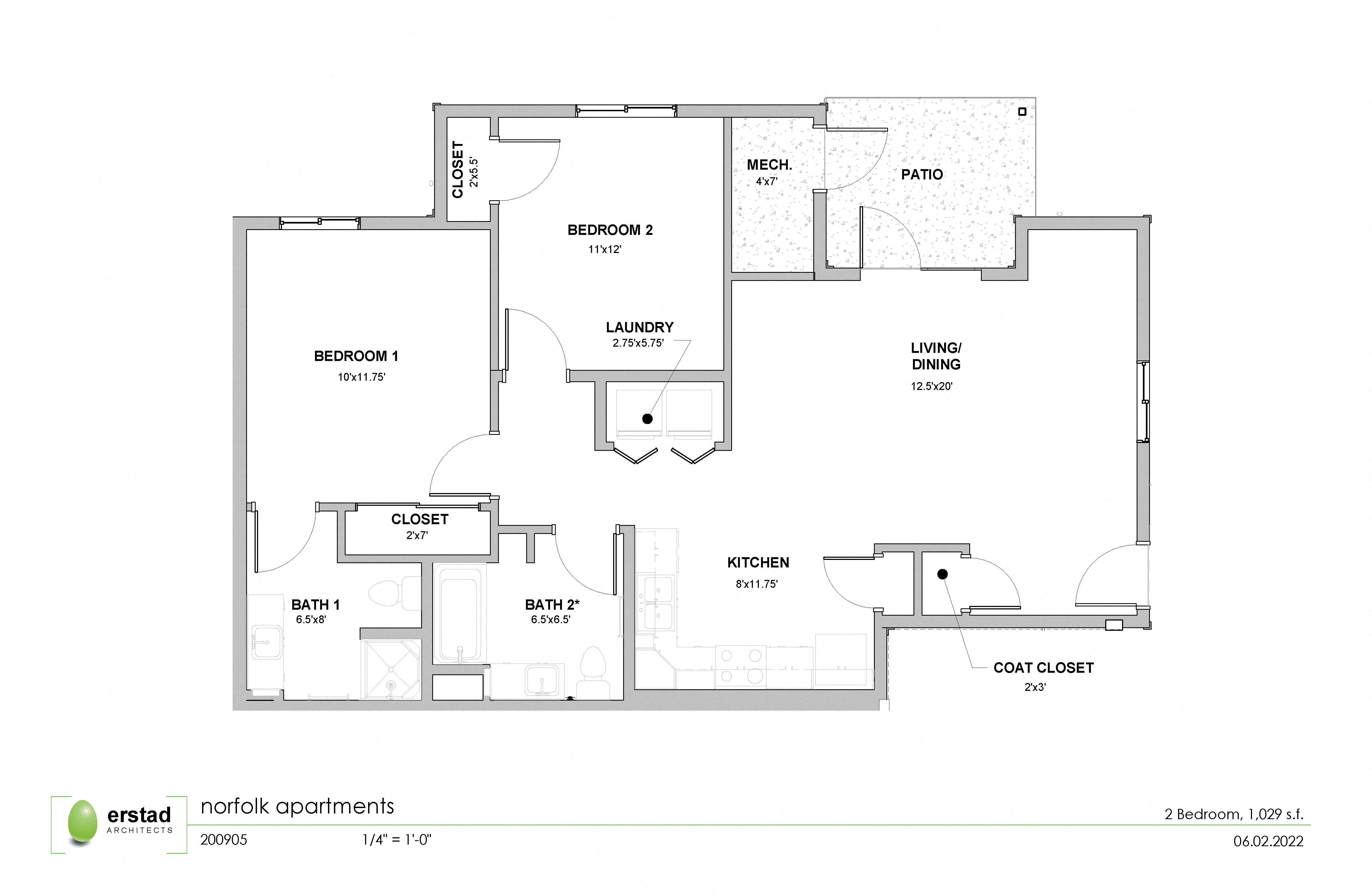 Two Bedrooms - 2 Baths
